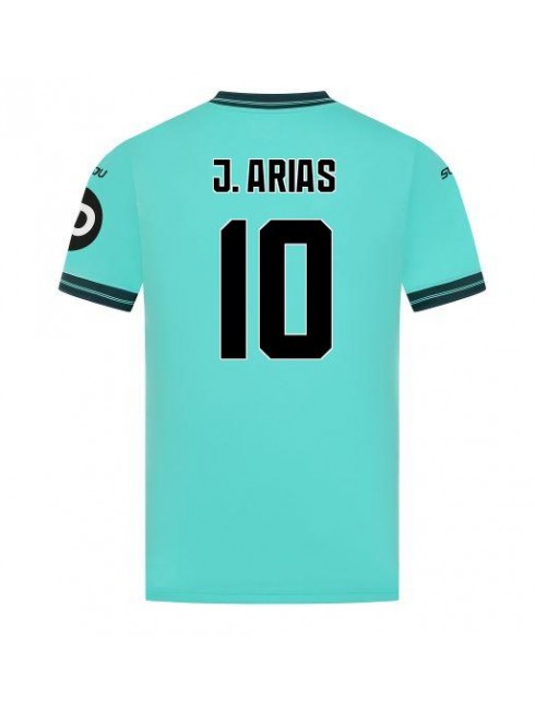 Moški Nogometna dresi replika Wolves Jhon Arias #10 Gostujoči 2025-26 Kratek rokav Moški Nogometna dresi replika Wolves Jhon Arias #10 Gostujoči 2025-26 Kratek rokav